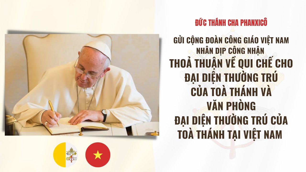 Sứ điệp Đức Thánh Cha gởi cộng đoàn Công giáo Việt Nam